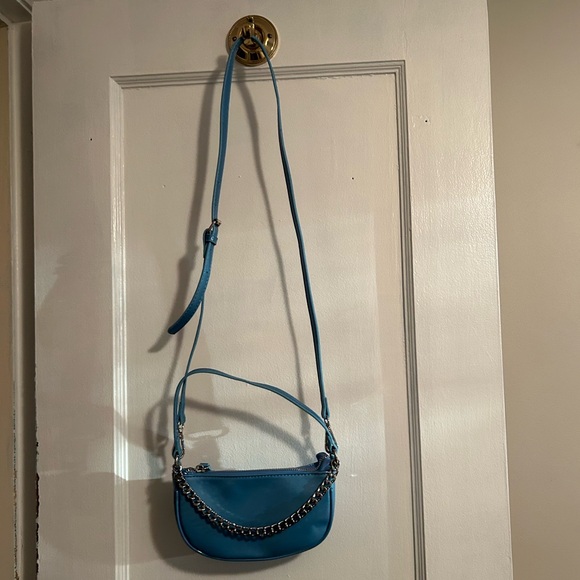 Baby Baguette Blue Crossbody Bag from Urban Outfitters - Picture 3 of 8